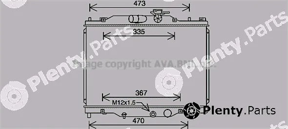 Prasco MZ2291 — Radiator, engine cooling