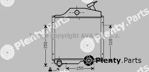 Prasco ZR2003 — Radiator, engine cooling