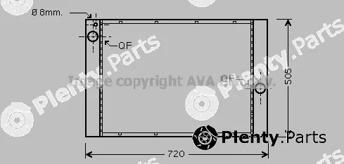 Prasco BW2283 — Radiator, engine cooling