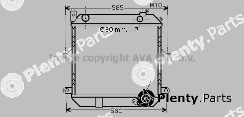 Prasco DN2233 — Radiator, engine cooling