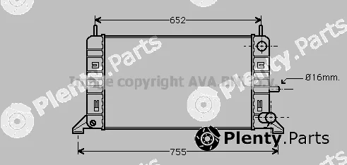 Prasco FDA2142 — Radiator, engine cooling