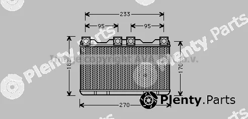 Prasco BW6259 — Heat Exchanger, interior heating