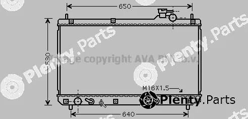 Prasco TO2457 — Radiator, engine cooling