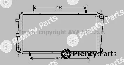 Prasco AU2122 — Radiator, engine cooling