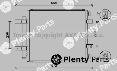 Prasco JR5053D — Condenser, air conditioning