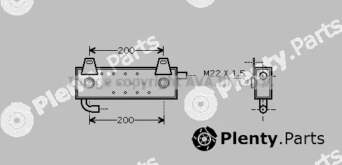 Prasco MN3039 — Oil Cooler, engine oil