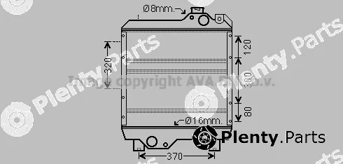Prasco NH2033 — Radiator, engine cooling