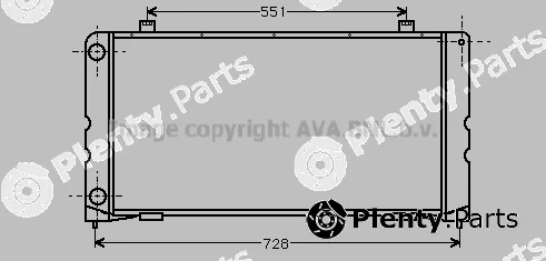 Prasco AU2091 — Radiator, engine cooling