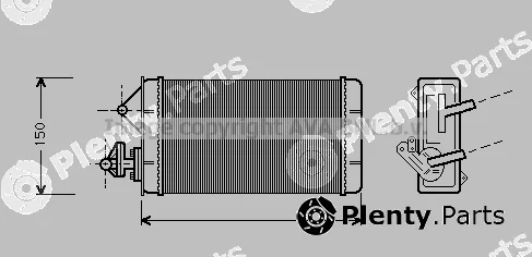 Prasco FT6087 — Heat Exchanger, interior heating