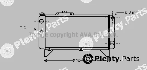 Prasco SI2020 — Radiator, engine cooling