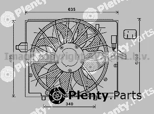 Prasco BW7537 — Fan, engine cooling