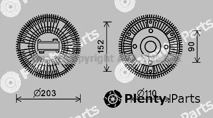 Prasco MNC081 — Clutch, radiator fan