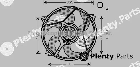 Prasco CN7531 — Fan, engine cooling