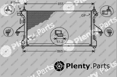 Prasco CI954R005 — Radiator, engine cooling PrascoSelection