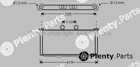 Prasco SZ2030 — Radiator, engine cooling