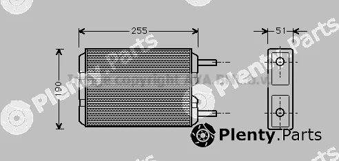 Prasco VO6035 — Heat Exchanger, interior heating