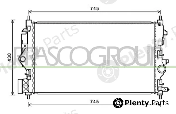 Prasco OP418R001 — Radiator, engine cooling