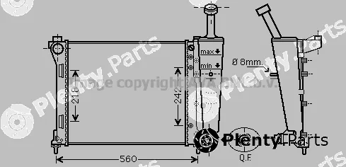 Prasco LC2099 — Radiator, engine cooling