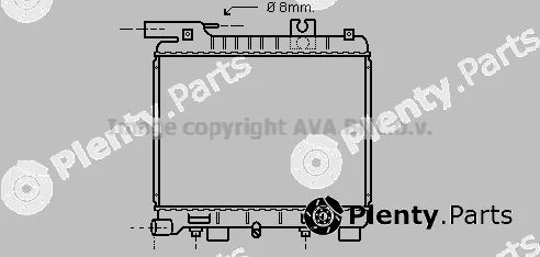 Prasco BW2056 — Radiator, engine cooling