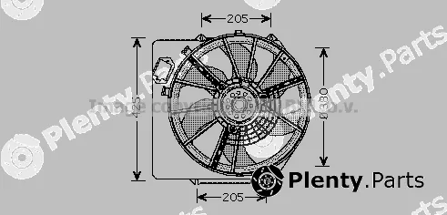Prasco RT7536 — Fan, engine cooling