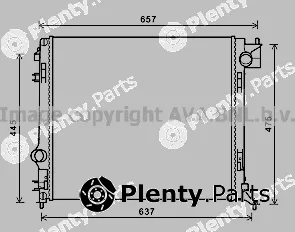 Prasco DN2424 — Radiator, engine cooling