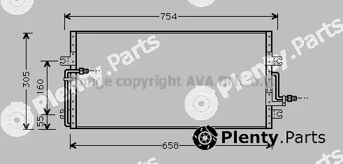 Prasco HD5087 — Condenser, air conditioning