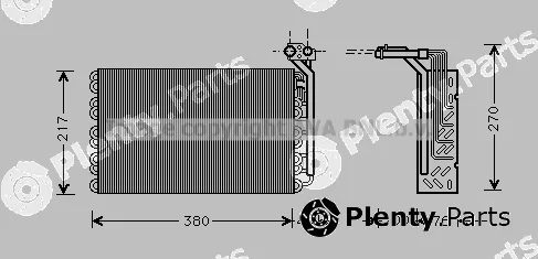 Prasco PEV010 — Evaporator, air conditioning