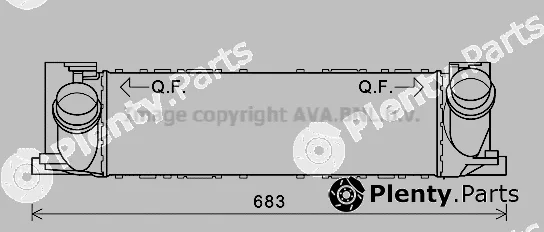 Prasco BW4468 — Charge Air Cooler