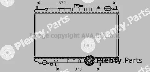 Prasco DN2318 — Radiator, engine cooling