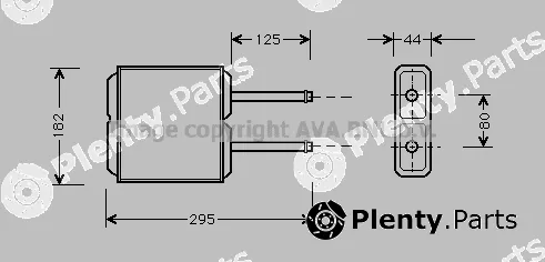 Prasco MZ6143 — Heat Exchanger, interior heating