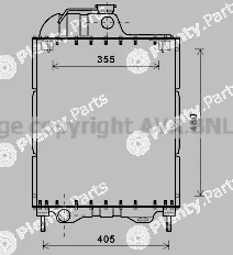 Prasco BS2001 — Radiator, engine cooling