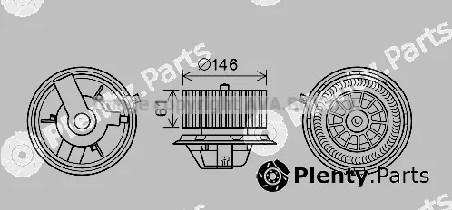 Prasco FT8428 — Electric Motor, interior blower