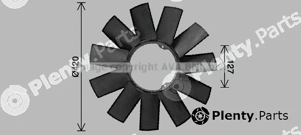 Prasco BWB590 — Fan Wheel, engine cooling