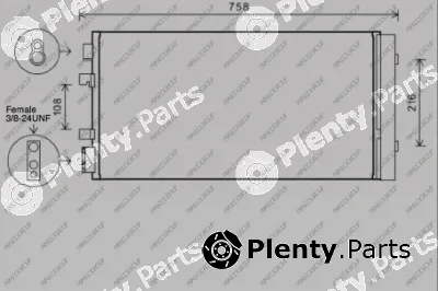 Prasco RN090C002 — Condenser, air conditioning PrascoSelection