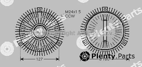 Prasco AIC286 — Clutch, radiator fan