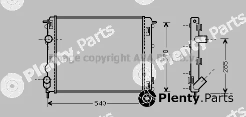 Prasco RTA2269 — Radiator, engine cooling