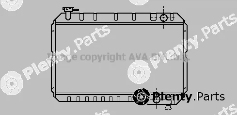 Prasco TO2086 — Radiator, engine cooling