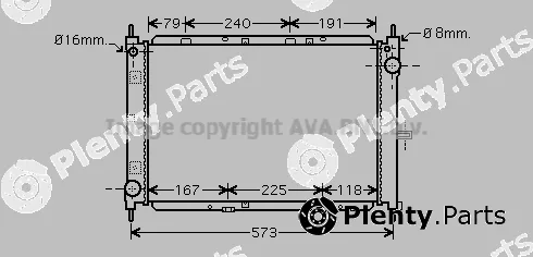 Prasco DN2260 — Radiator, engine cooling