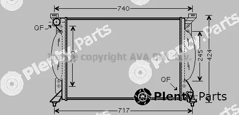 Prasco AI2203 — Radiator, engine cooling