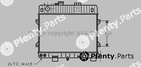Prasco BW2052 — Radiator, engine cooling