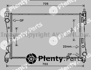 Prasco FT2449 — Radiator, engine cooling