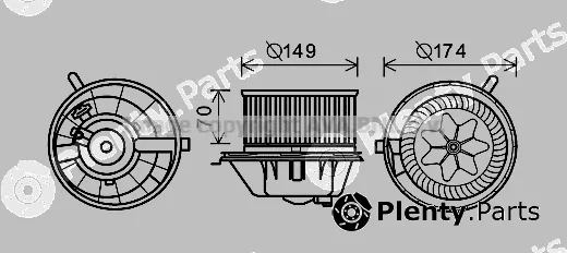 Prasco VN8342 — Electric Motor, interior blower