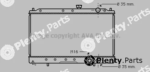 Prasco MT2147 — Radiator, engine cooling