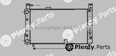 Prasco FT2054 — Radiator, engine cooling