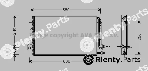 Prasco PR5024 — Condenser, air conditioning