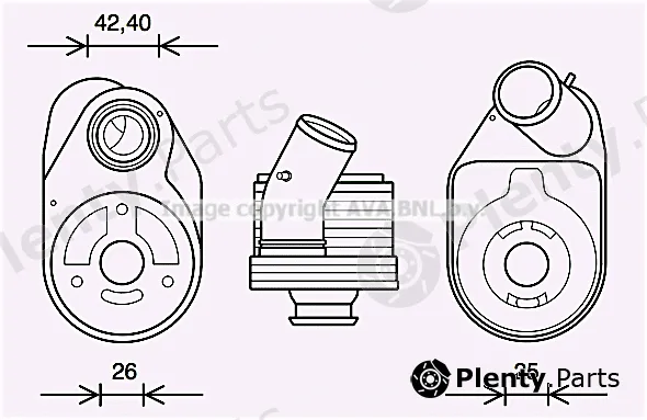 Prasco FT3610 — Oil Cooler, engine oil