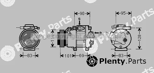 Prasco HYK237 — Compressor, air conditioning