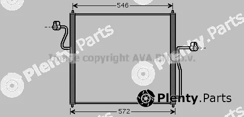 Prasco FD5358 — Condenser, air conditioning