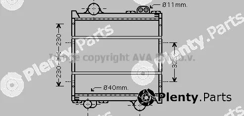Prasco RE2037 — Radiator, engine cooling