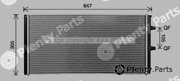 Prasco BW2604 — Radiator, engine cooling